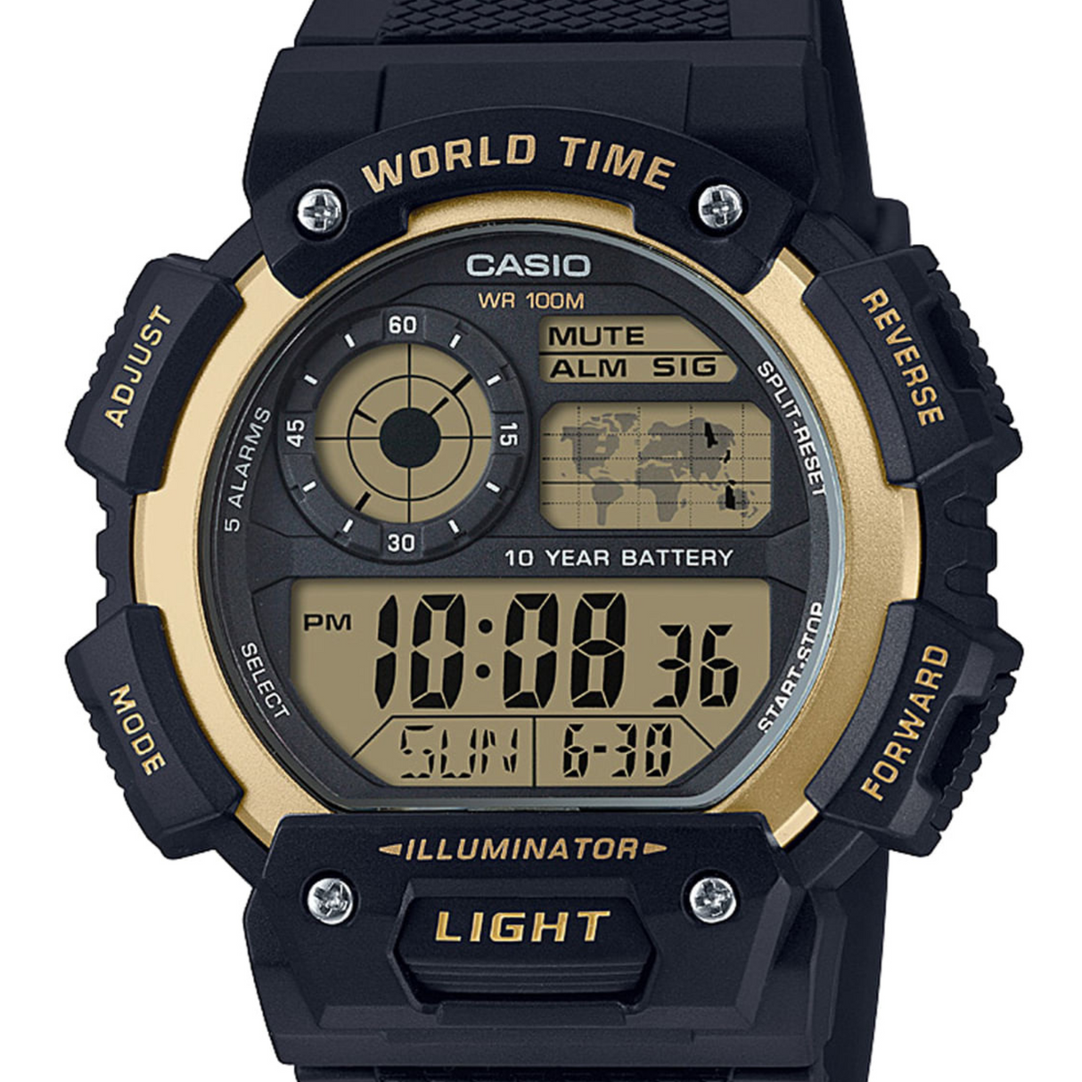 RELOJ DIGITAL HOMBRE AE-1400WH-9AVDF CASIO NEGRO SPORT 1030559