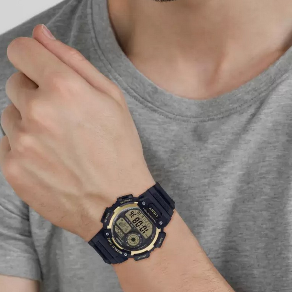 RELOJ DIGITAL HOMBRE AE-1400WH-9AVDF CASIO NEGRO SPORT 1030559