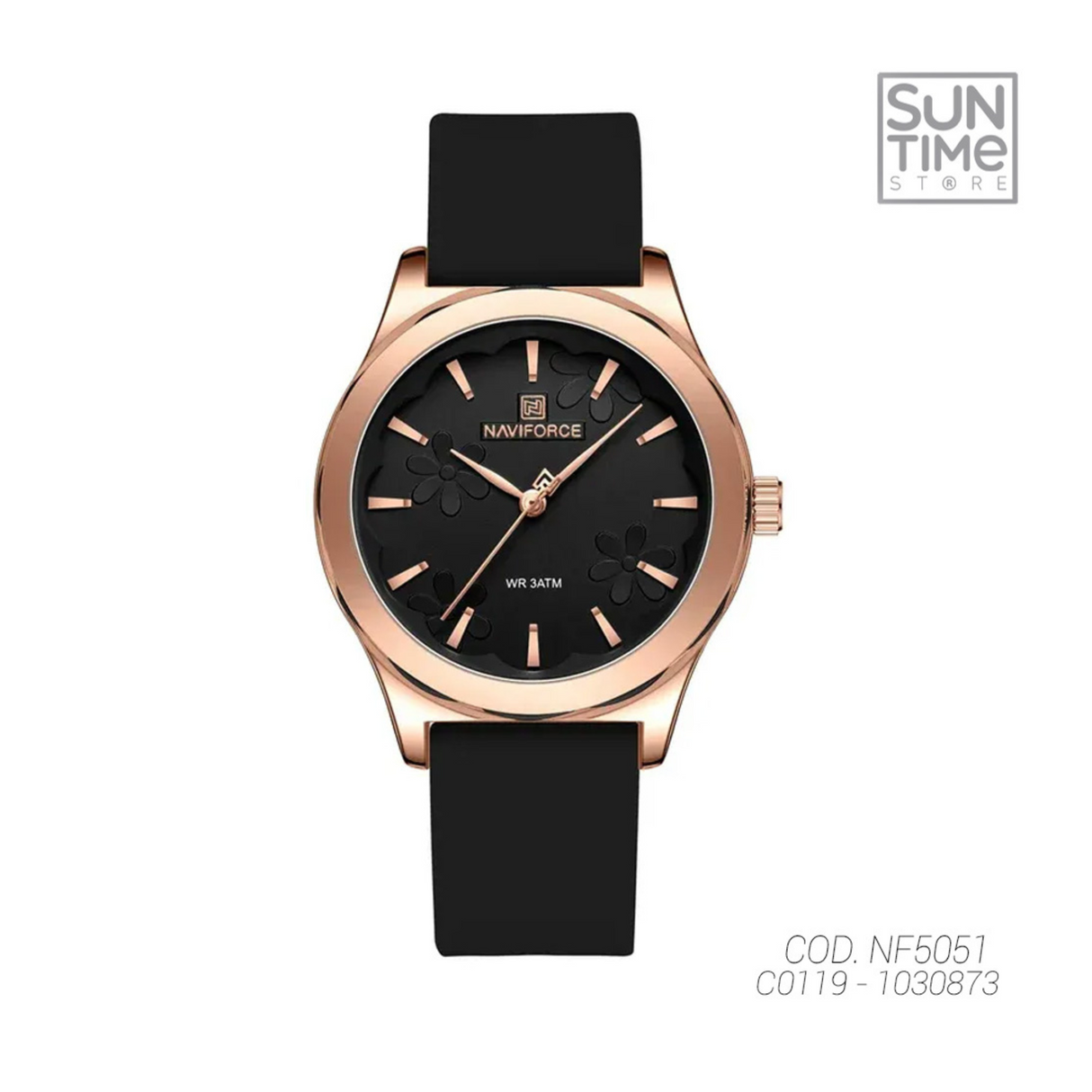 RELOJ ANALOGICO MUJER NF5051 NAVIFORCE NEGRO CASUAL 1030873
