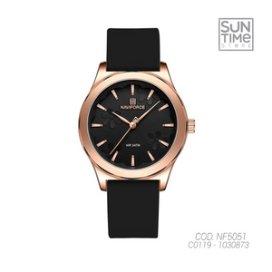 RELOJ ANALOGICO MUJER NF5051 NAVIFORCE NEGRO CASUAL 1030873