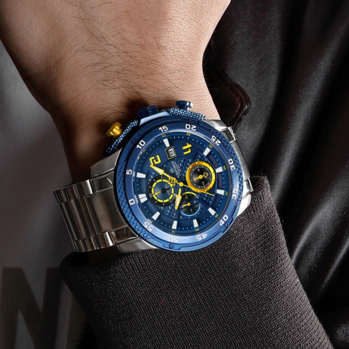 RELOJ ANALOGICO HOMBRE NF8047S NAVIFORCE PLATEADO CLASICO 1030897