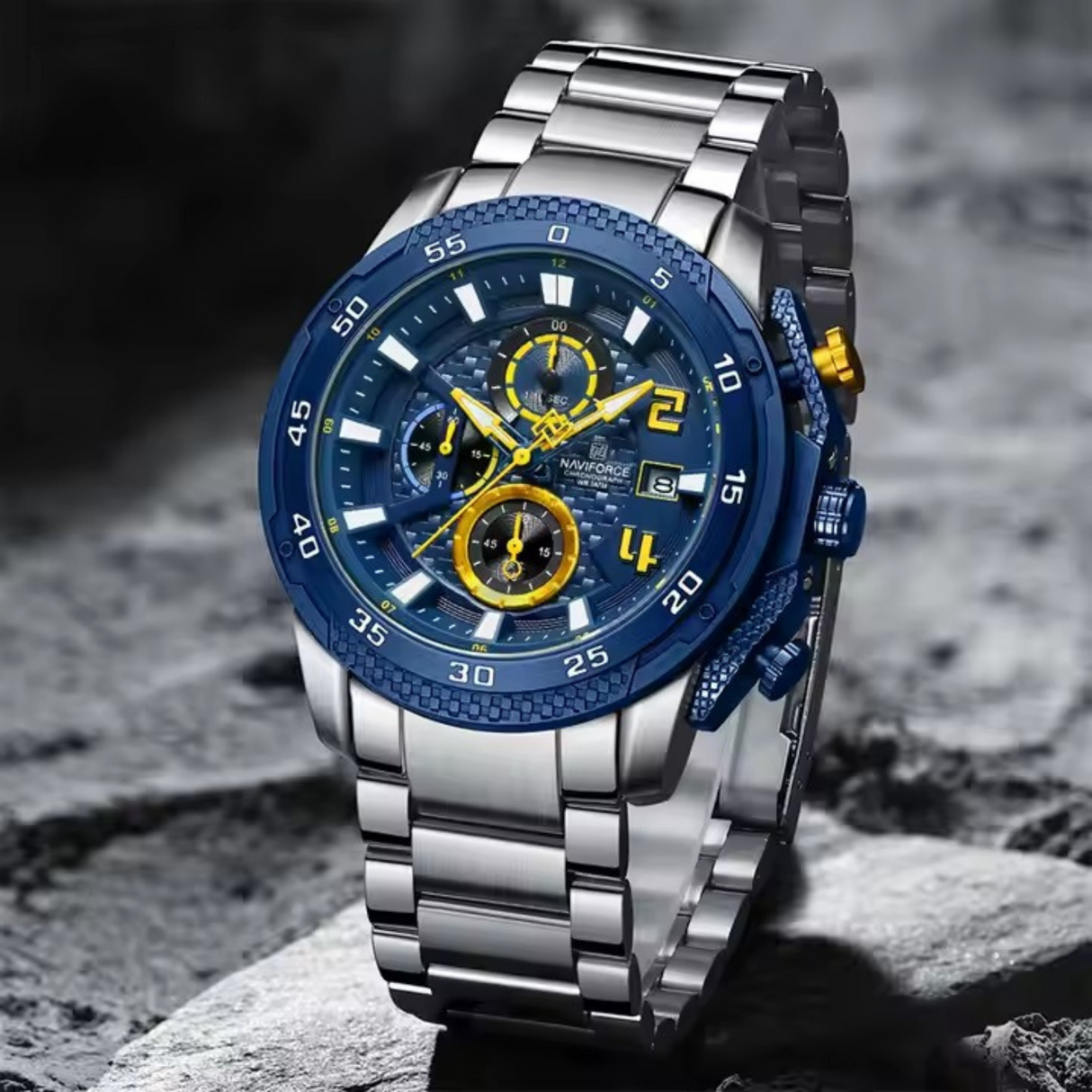 RELOJ ANALOGICO HOMBRE NF8047S NAVIFORCE PLATEADO CLASICO 1030897