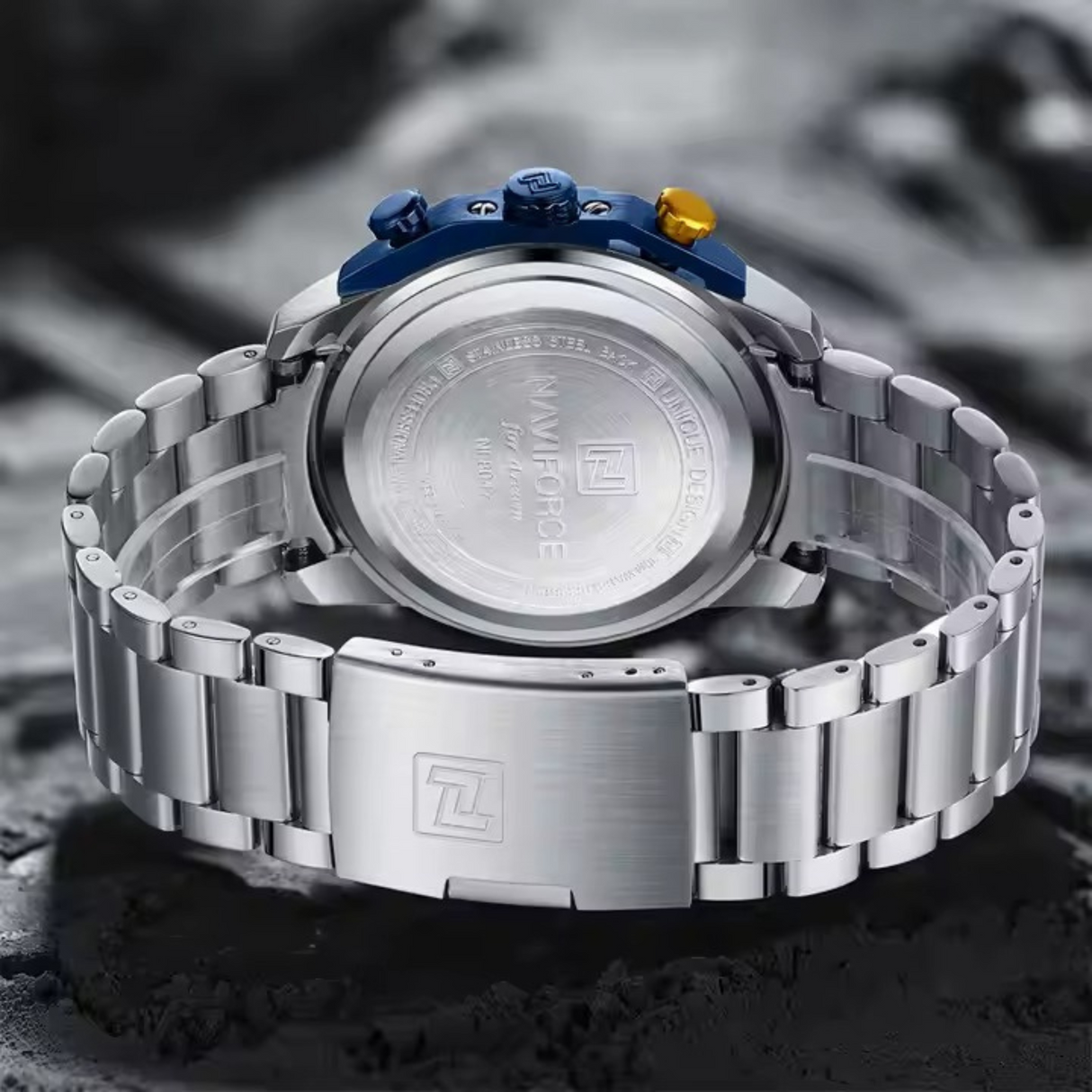 RELOJ ANALOGICO HOMBRE NF8047S NAVIFORCE PLATEADO CLASICO 1030897