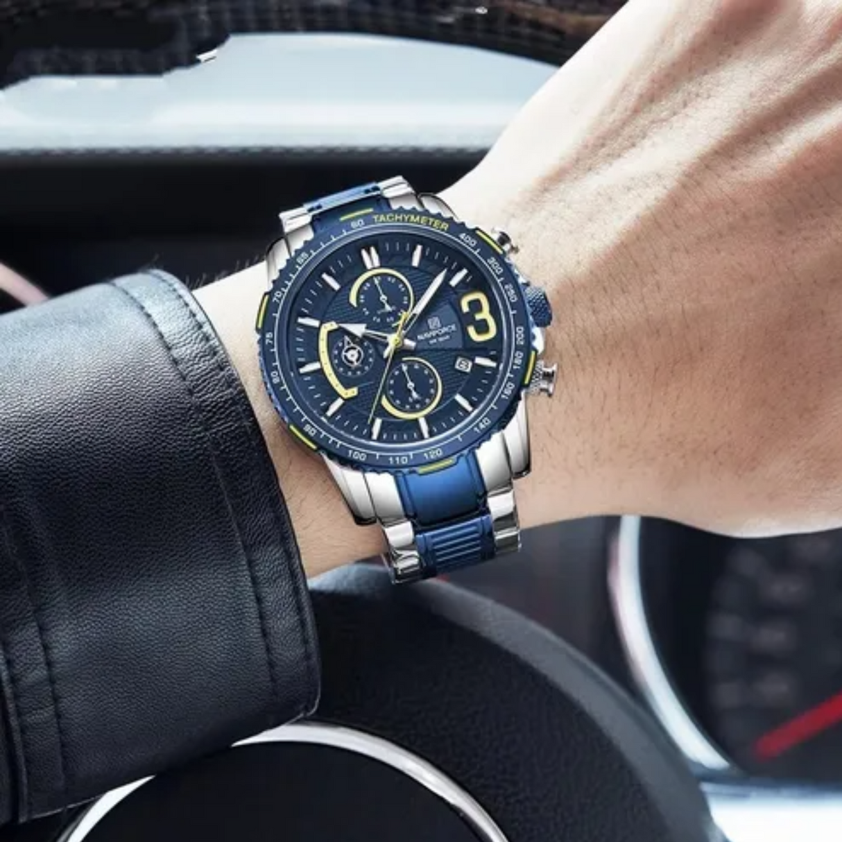 RELOJ ANALOGICO HOMBRE NF8047S NAVIFORCE PLATEADO CLASICO 1030897