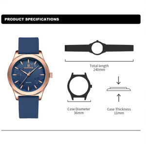 RELOJ ANALOGICO MUJER NF5051 NAVIFORCE AZUL CASUAL 1030872