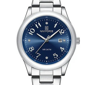 RELOJ ANALOGICO MUJER NF5059 NAVIFORCE PLATEADO CLASICO 1030876