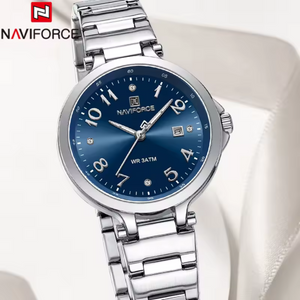RELOJ ANALOGICO MUJER NF5059 NAVIFORCE PLATEADO CLASICO 1030876