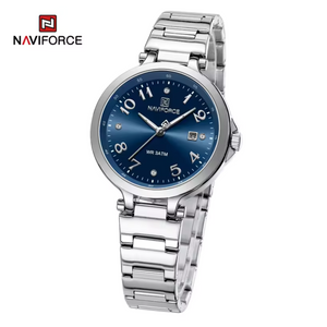 RELOJ ANALOGICO MUJER NF5059 NAVIFORCE PLATEADO CLASICO 1030876