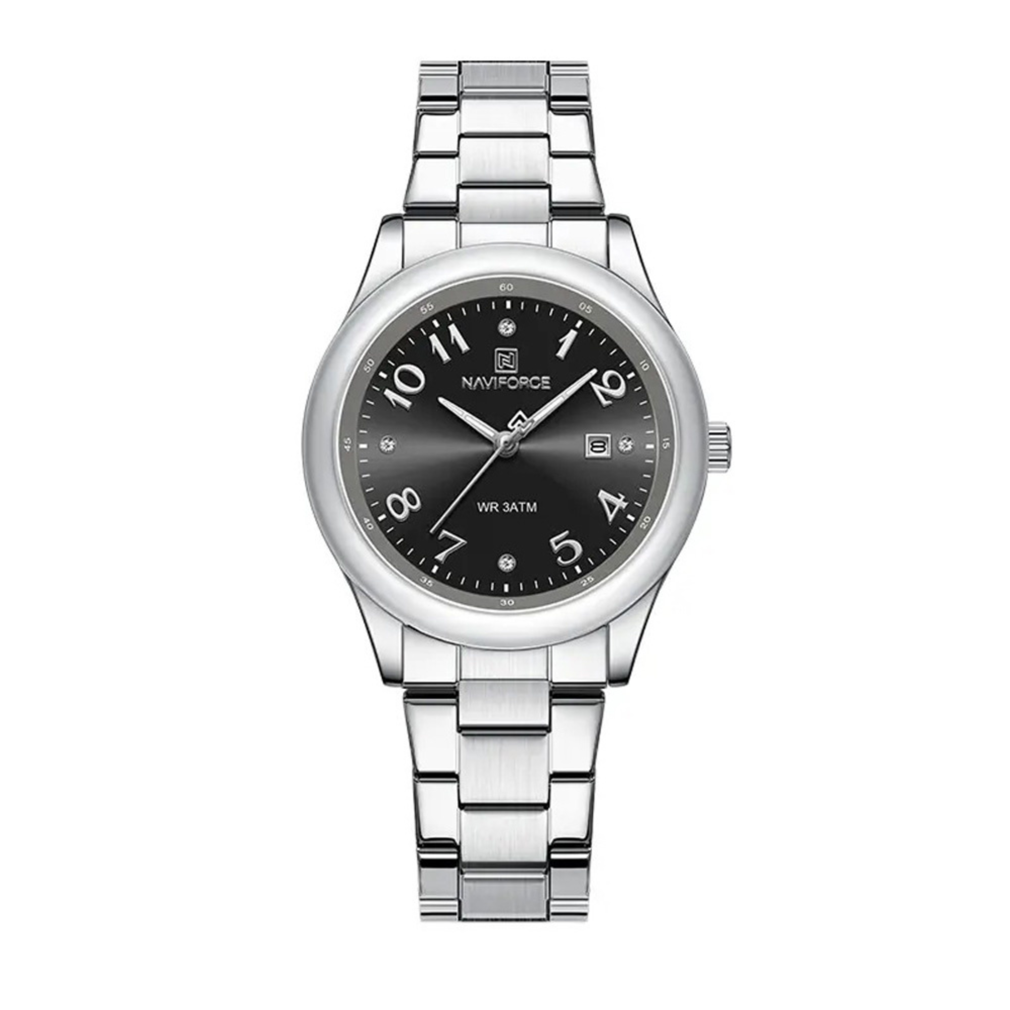 RELOJ ANALOGICO MUJER NF5059 NAVIFORCE PLATEADO CLASICO 1030877