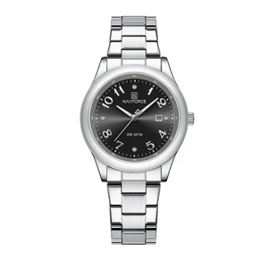 RELOJ ANALOGICO MUJER NF5059 NAVIFORCE PLATEADO CLASICO 1030877