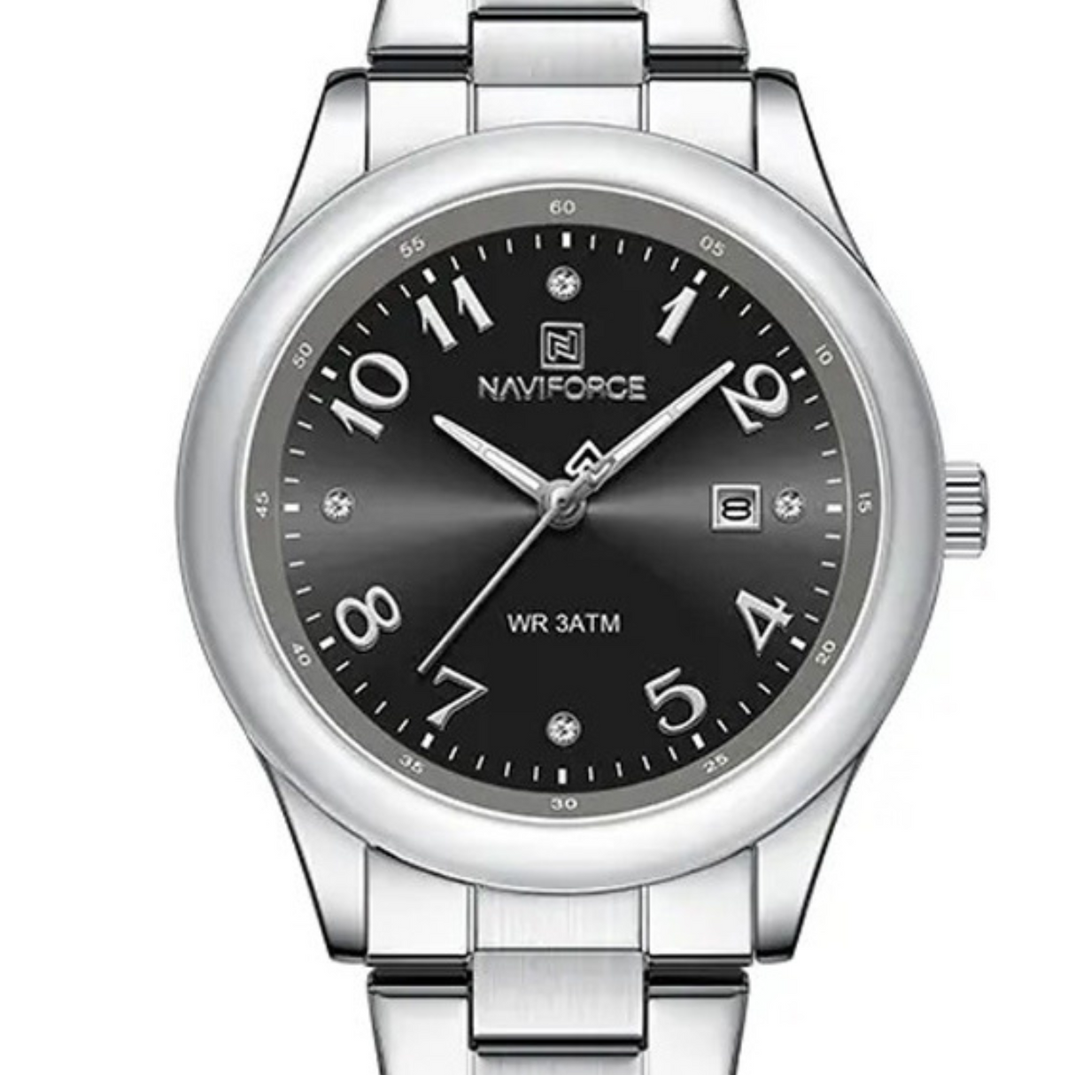 RELOJ ANALOGICO MUJER NF5059 NAVIFORCE PLATEADO CLASICO 1030877