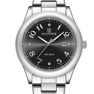 RELOJ ANALOGICO MUJER NF5059 NAVIFORCE PLATEADO CLASICO 1030877
