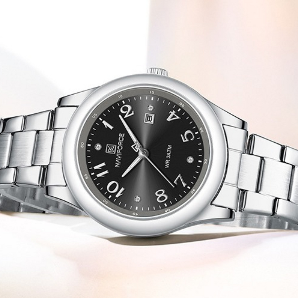 RELOJ ANALOGICO MUJER NF5059 NAVIFORCE PLATEADO CLASICO 1030877