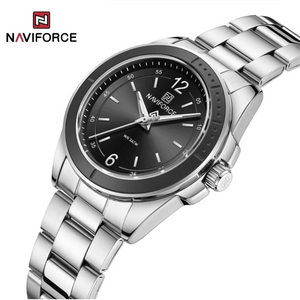 RELOJ ANALOGICO MUJER NF5059 NAVIFORCE PLATEADO CLASICO 1030877