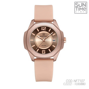 RELOJ ANALOGICO MUJER NF7107 NAVIFORCE ROSE GOLD CASUAL 1030880