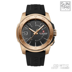 RELOJ ANALOGICO HOMBRE NF7112 NAVIFORCE NEGRO CASUAL 1030883