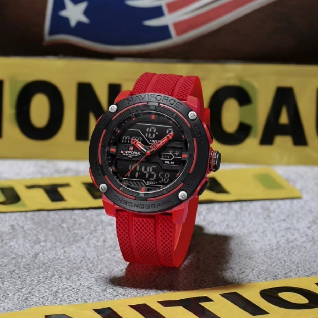 RELOJ ANALOGICO HOMBRE NF7114 NAVIFORCE ROJO CASUAL 1030886