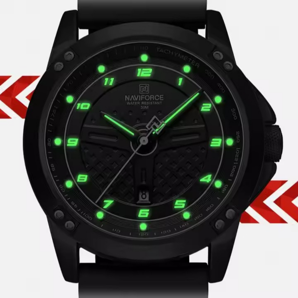RELOJ ANALOGICO HOMBRE NF8031 NAVIFORCE	NEGRO CASUAL 1030889