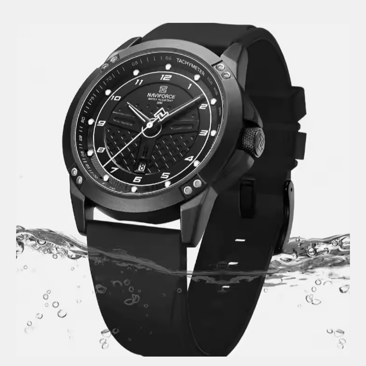 RELOJ ANALOGICO HOMBRE NF8031 NAVIFORCE	NEGRO CASUAL 1030889