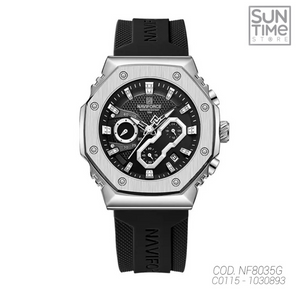 RELOJ ANALOGICO HOMBRE NF8035G NAVIFORCE NEGRO CASUAL 1030893