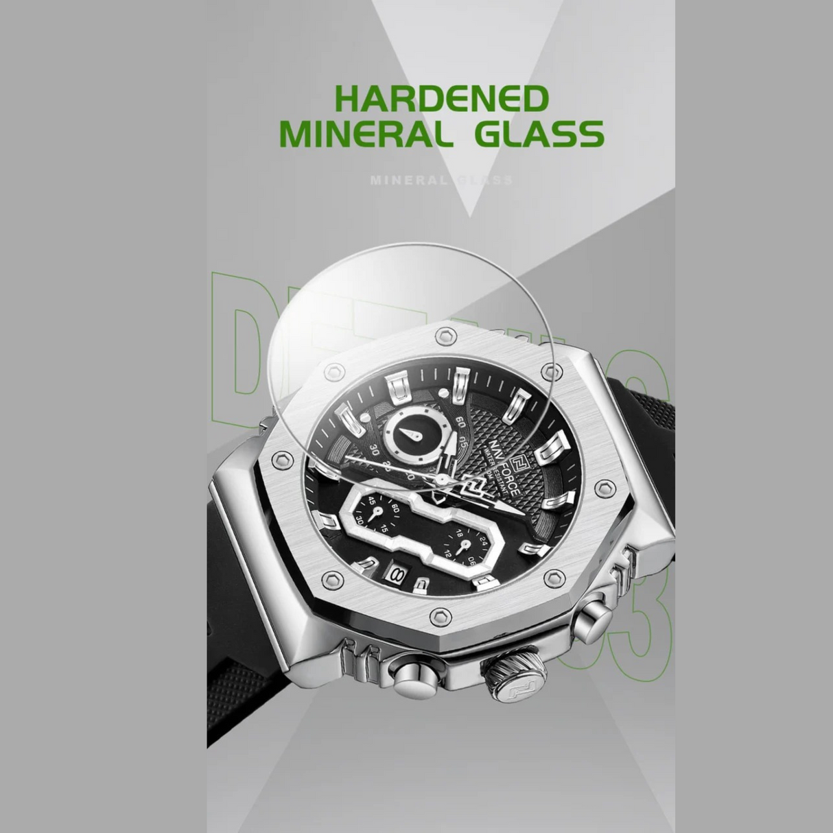 RELOJ ANALOGICO HOMBRE NF8035G NAVIFORCE NEGRO CASUAL 1030893