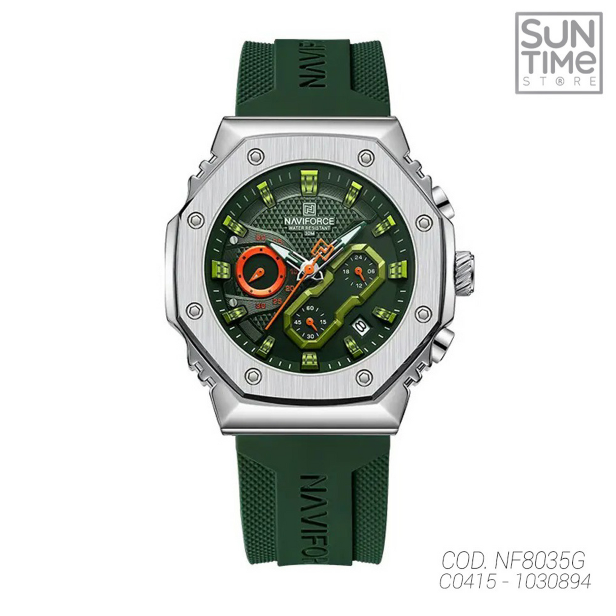 RELOJ ANALOGICO HOMBRE NF8035G NAVIFORCE VERDE CASUAL 1030894