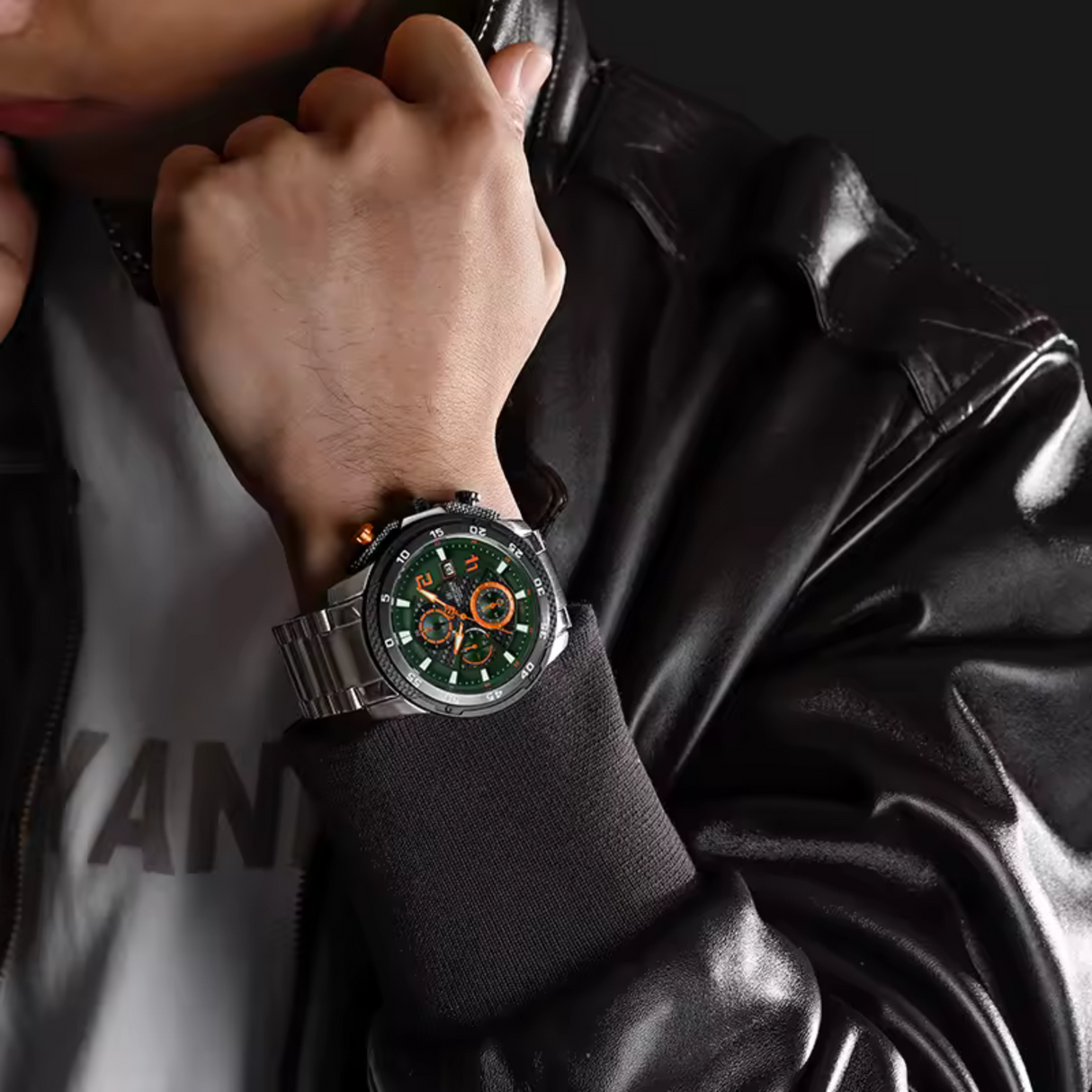 RELOJ ANALOGICO HOMBRE NF8047S NAVIFORCE PLATEADO CLASICO 1030896