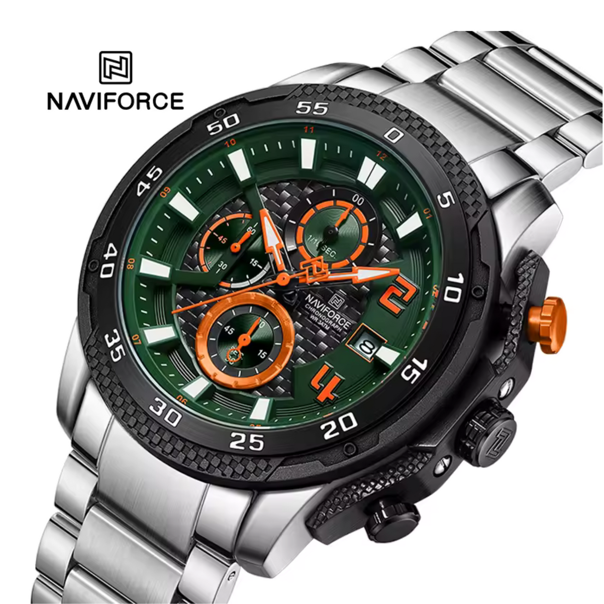RELOJ ANALOGICO HOMBRE NF8047S NAVIFORCE PLATEADO CLASICO 1030896