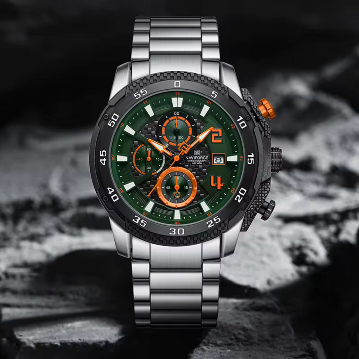 RELOJ ANALOGICO HOMBRE NF8047S NAVIFORCE PLATEADO CLASICO 1030896