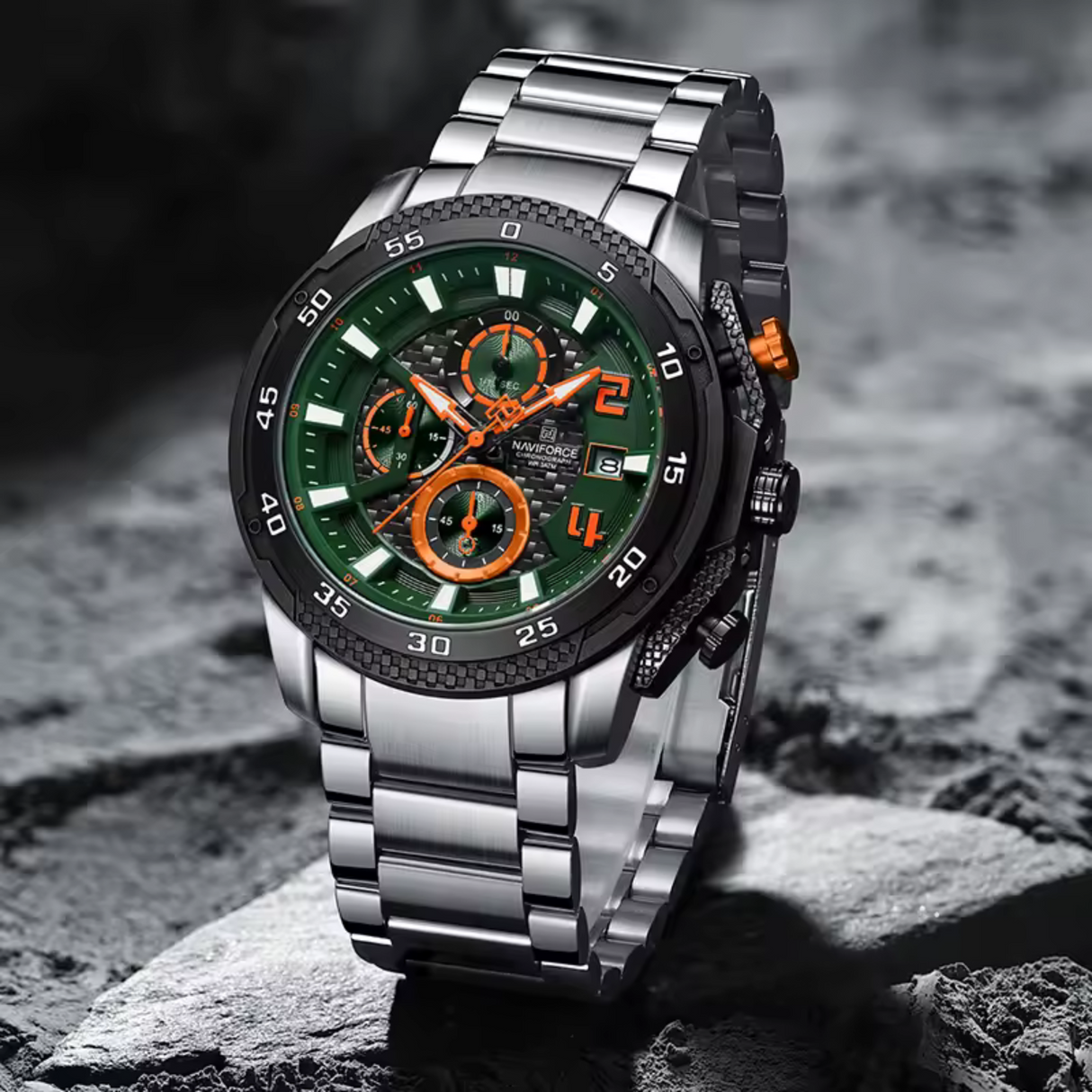 RELOJ ANALOGICO HOMBRE NF8047S NAVIFORCE PLATEADO CLASICO 1030896