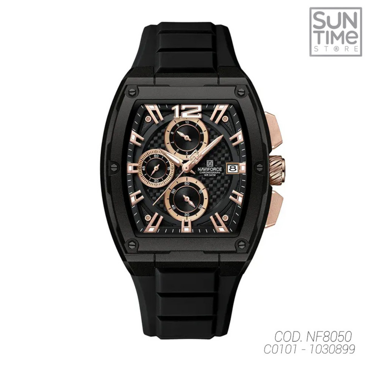 RELOJ ANALOGICO HOMBRE NF8050 NAVIFORCE NEGRO CASUAL 1030899