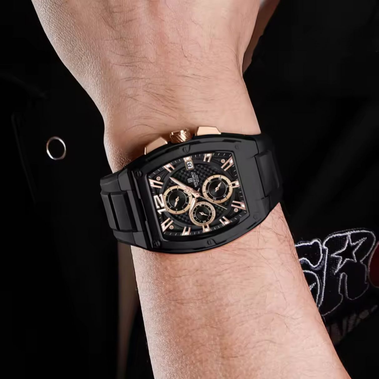 RELOJ ANALOGICO HOMBRE NF8050 NAVIFORCE NEGRO CASUAL 1030899