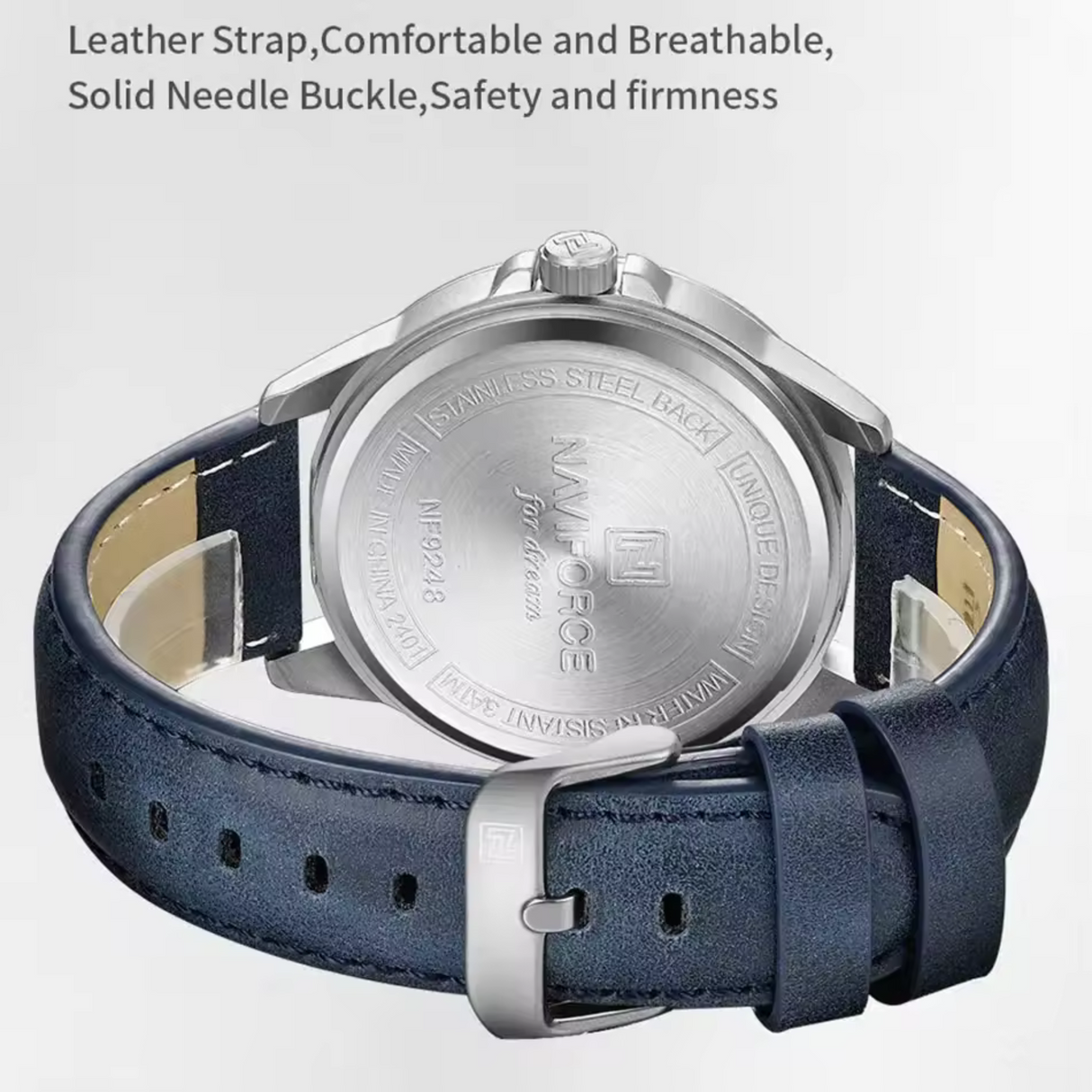 RELOJ ANALOGICO HOMBRE NF9248L NAVIFORCE AZUL CASUAL 1030937