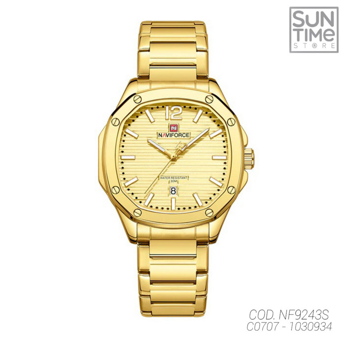 RELOJ ANALOGICO HOMBRE NF9243S NAVIFORCE DORADO CASUAL 1030934