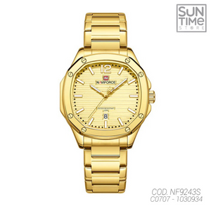 RELOJ ANALOGICO HOMBRE NF9243S NAVIFORCE DORADO CASUAL 1030934