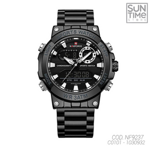 RELOJ ANALOGICO HOMBRE NF9237 NAVIFORCE NEGRO CASUAL 1030932