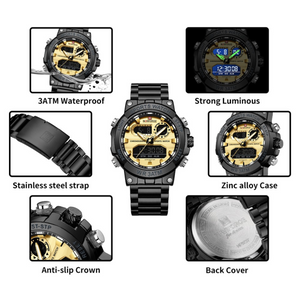 RELOJ ANALOGICO HOMBRE NF9237 NAVIFORCE NEGRO CASUAL 1030932