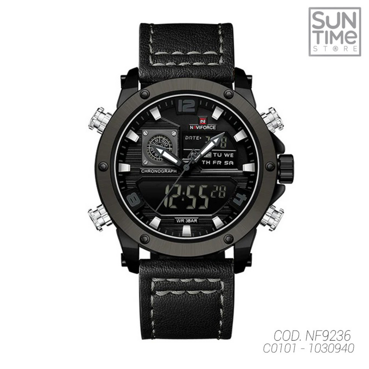 RELOJ ANALOGICO-DIGITAL HOMBRE NF9236 NAVIFORCE	NEGRO CASUAL 1030940