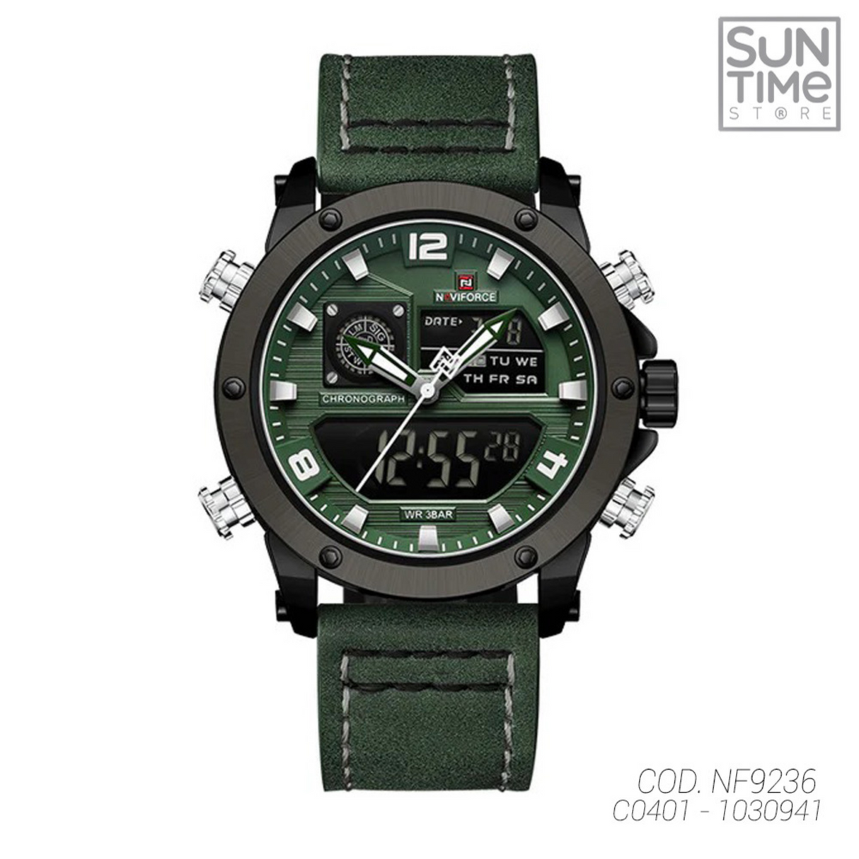 RELOJ ANALOGICO-DIGITAL HOMBRE NF9236 NAVIFORCE VERDE CASUAL 1030941