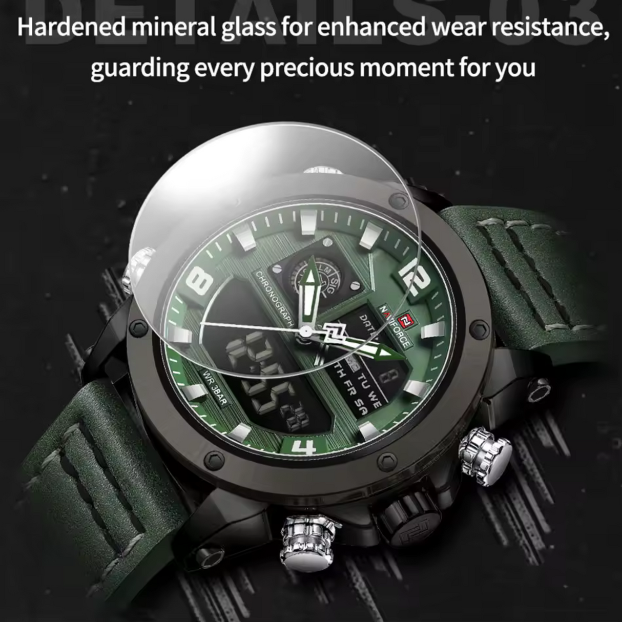 RELOJ ANALOGICO-DIGITAL HOMBRE NF9236 NAVIFORCE VERDE CASUAL 1030941