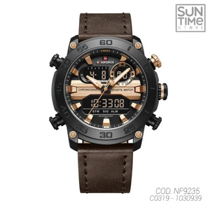 RELOJ ANALOGICO-DIGITAL HOMBRE NF9235 NAVIFORCE MARRON CASUAL 1030939