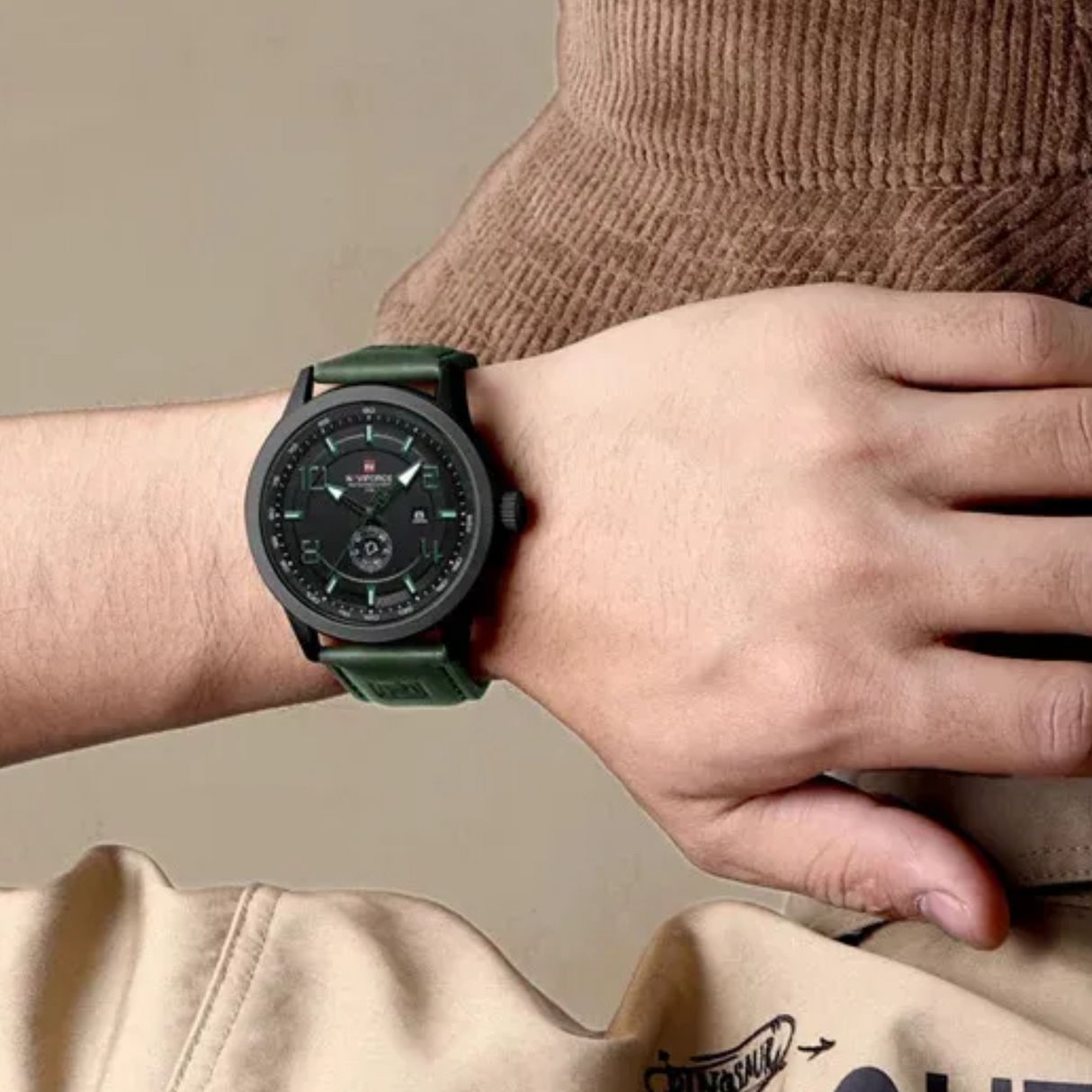RELOJ ANALOGICO HOMBRE NF9229 NAVIFORCE VERDE CASUAL 1030929