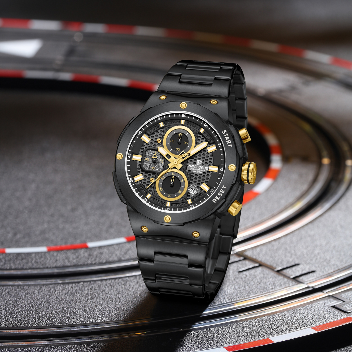 RELOJ ANALOGICO HOMBRE NF8072 NAVIFORCE NEGRO CLASICO 1030922