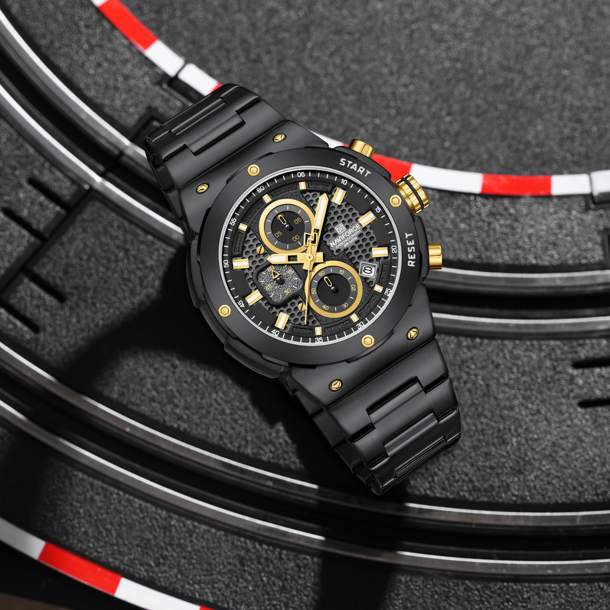 RELOJ ANALOGICO HOMBRE NF8072 NAVIFORCE NEGRO CLASICO 1030922