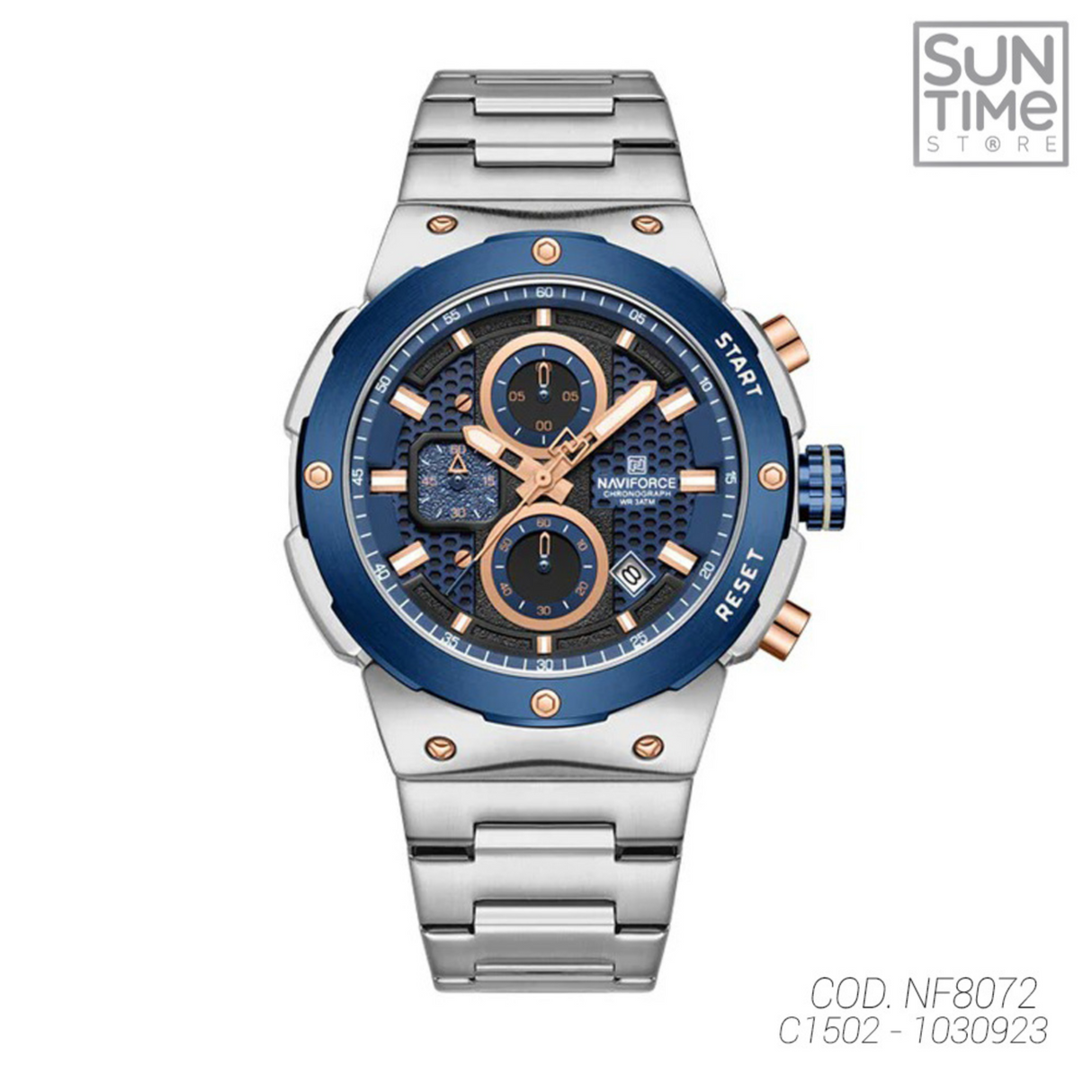 RELOJ ANALOGICO HOMBRE NF8072 NAVIFORCE PLATEADO CLASICO 1030923