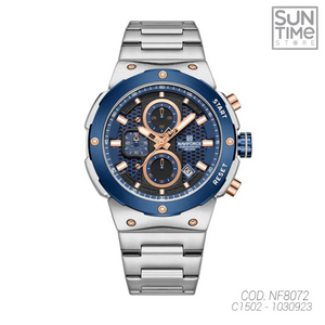 RELOJ ANALOGICO HOMBRE NF8072 NAVIFORCE PLATEADO CLASICO 1030923
