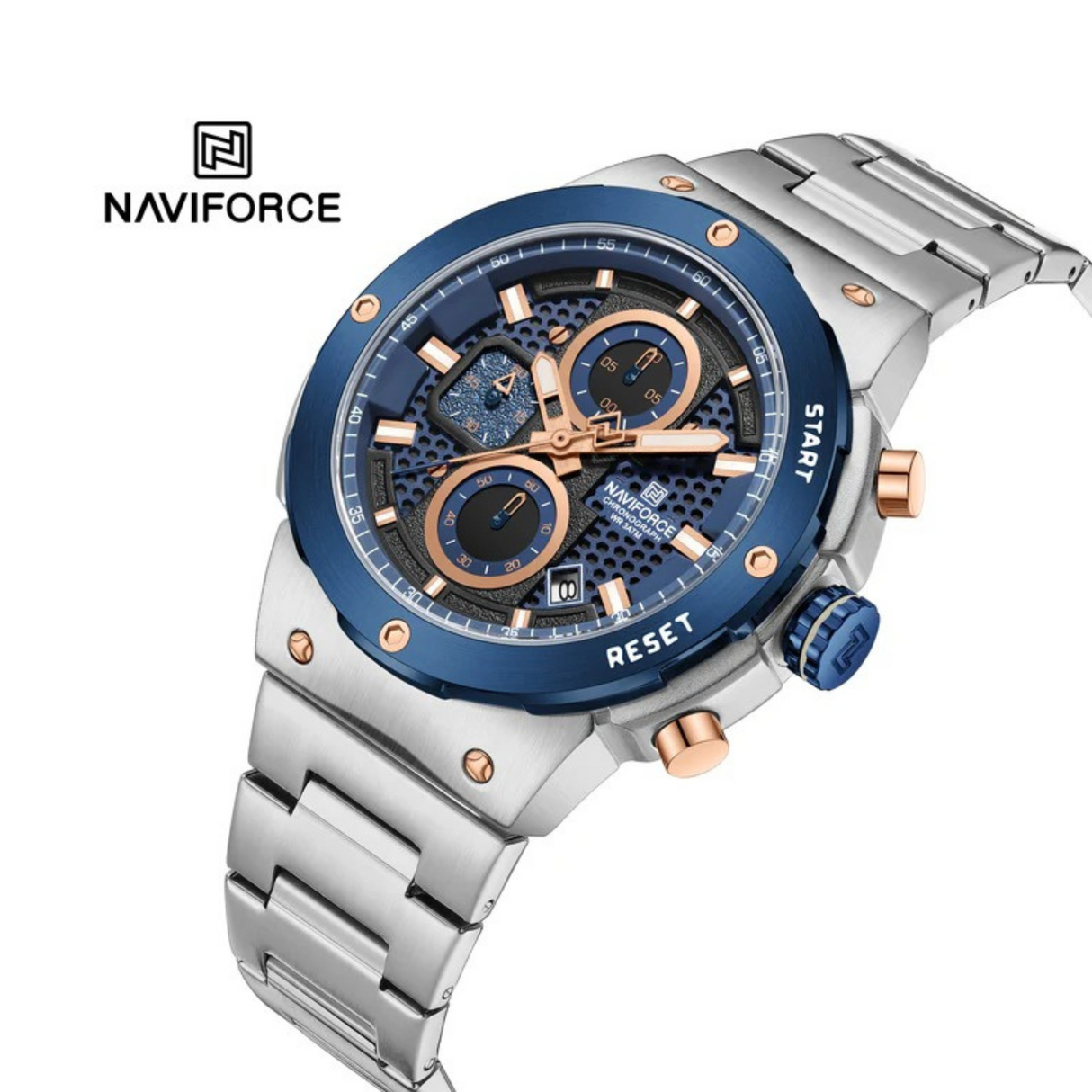 RELOJ ANALOGICO HOMBRE NF8072 NAVIFORCE PLATEADO CLASICO 1030923