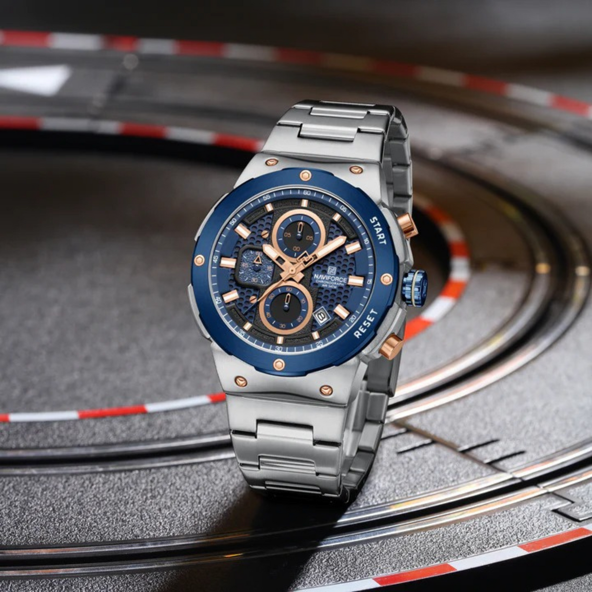 RELOJ ANALOGICO HOMBRE NF8072 NAVIFORCE PLATEADO CLASICO 1030923
