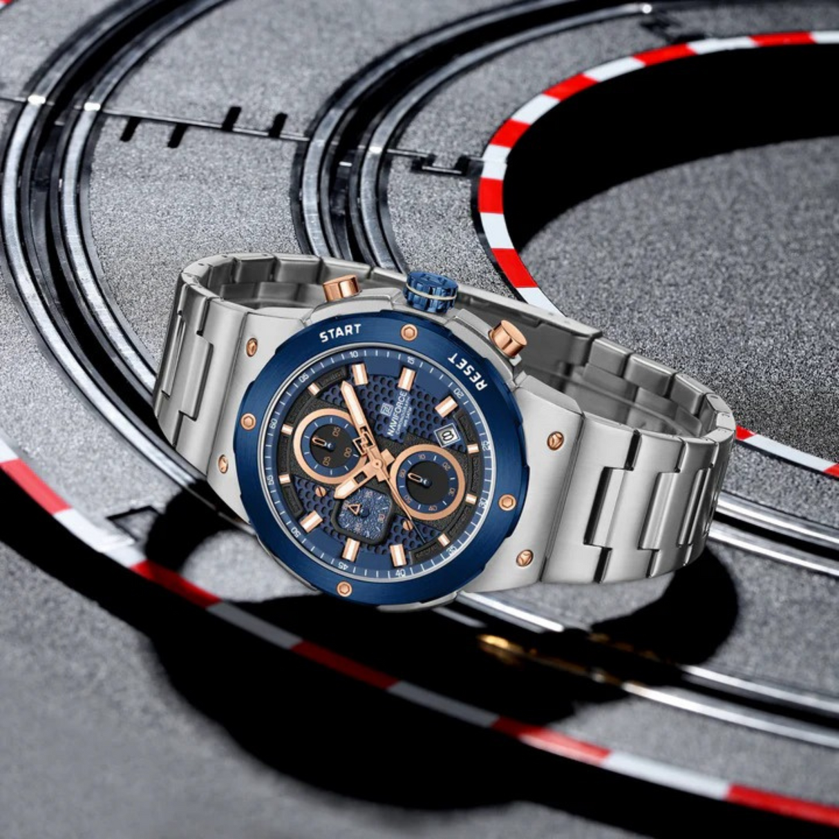 RELOJ ANALOGICO HOMBRE NF8072 NAVIFORCE PLATEADO CLASICO 1030923