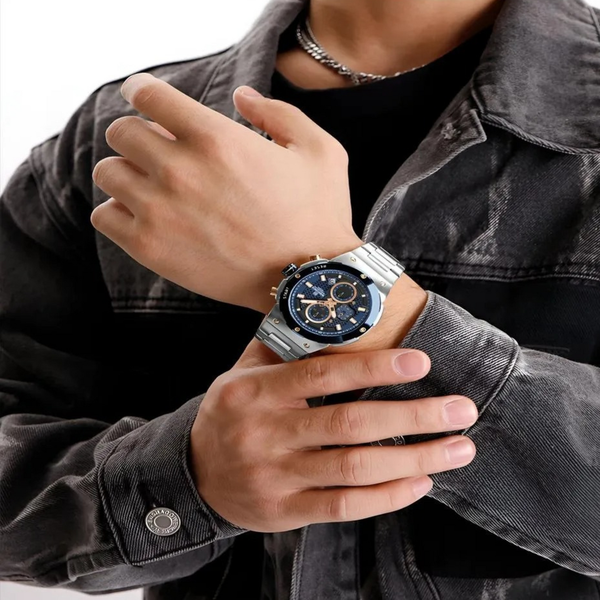 RELOJ ANALOGICO HOMBRE NF8072 NAVIFORCE PLATEADO CLASICO 1030923